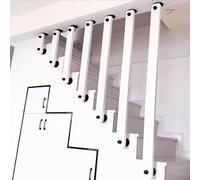 Solid Wood il for Indoor Use, Floor-to-Ceiling Baluster Column, Transition Railing, Staise Guardrail, Grip Handles, 110cm Length