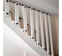Solid Wood il for Stairs, Wall-Mount Baluster Column, Transition Railing, Home Loft Decor, 125cm Stair Banister Post, & Stylish il Solution