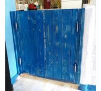 Solid Wood Interior Swing Cafe Doors with Metal Hinges, Automatic Closure for Indoor Parlor, Garden Patio Entry
