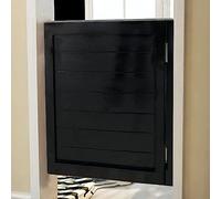 Solid Wood Interior Swinging Door with Auto-Close Hinges, Single Panel Kitchen or Bar Half-Waist Fence Door
