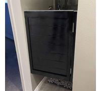 Solid Wood Interior Swinging Door with Hinges, Two-Way Open Design for Kitchen, Bar, or Hallway Partition