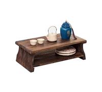 Solid Wood Japanese Floor Table Rectangle Coffee Table Small Folding Low Table for Tea Reading or Work No Assembly Needed Indoor/Outdoor Use(60 * 30 * 20cm)