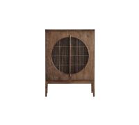 Solid Wood Kitchen Pantry Cabinet 90x40x123cm Chinese Style Elm Sideboard Modern Entrance Storage Table Living Room Buffet Furniture with Ample Storage Space
