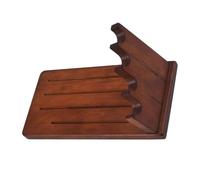 Solid Wood Knife Block with Acacia Finish, Removable Desktop Storage | Stable Tabletop Organisation, Thick Frame, Non Slip Feet, Smooth Slots for Kitchen Utensils and Knives
