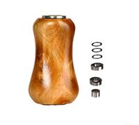 Solid Wood Knob Fishing Reel Arm Handle, with 4mm Shaft 500-3000 and Baitcasting Reels, Complete with Bearings, Gaskets and Sleeve(1set Cliff Cypress)