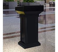 Solid Wood Lectern Podium Stand for Weddings Conferences Offices - Elegant Speaking PlatformDesign Ideal for Presentations and Events