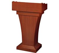 Solid Wood Lectern Podium Stand - Teacher Conference Speaking Desk Welcome Guest Desk for Office Professional Quality & Elegant Design Ideal for Presentations & Events