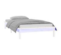 Solid Wood LED Bed Frame Home Bedstead Platform Bed Multi Colours/Sizes vidaXL
