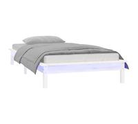 Solid Wood LED Bed Frame Home Bedstead Platform Bed Multi Colours/Sizes vidaXL