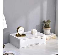 Solid Wood Lockable Flat File Cabinet Woo Desktop Sto Box for Office Supplies A4 Receipt 1 Locking Filing Solut for Home & Office