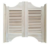 Solid Wood Louvered Interior Swing Door with Self-Closing Hinges for Terrace and Emporium Entryways