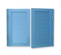 Solid Wood Louvered Saloon Doors, 180 Degree Swinging Hinges for Bar Cafe Kitchen Hallway, Natural Pinewood Privacy Ventilation Custom Sizes with Hardware Kit