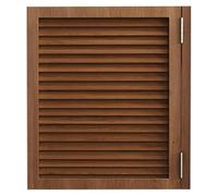 Solid Wood Louvered Saloon Doors - Swinging Cafe Doors with Hinges for Bar or Porch Entrance