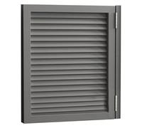 Solid Wood Louvered Swinging Doors with Hinges for Interior and Exterior Entrances