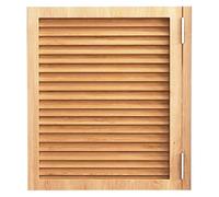 Solid Wood Louvered Swinging Doors with Hinges for Interior and Exterior Entrances