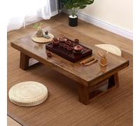 Solid Wood Low Sitting Table - Ideal for Tatami Rooms and Bay Window Tea Time