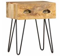 vidaXL Solid Wood Mango Bedside Cabinet Sideboard Night Stand Tables Furniture