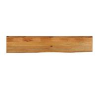 Solid Wood Mango Tabletop 140x30x2.5 cm, Live Edge, Kitchen Worktop, Desk Surface, Rustic Home Decor, Office, Garden Furniture, Premium Quality