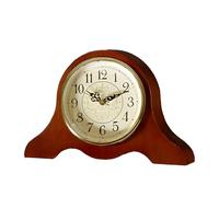 Solid Wood Mantel Clocks,Vintage Style Silent Battery Operated Silent Retro Table Clock,Simplicity Quartz Shelf Clock for Living Room Fireplace Office Shelf Home Décor