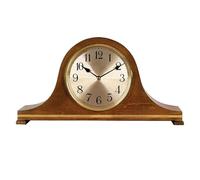 Solid Wood Mantle Clocks, with Westminster Chimes, Battery Operated,Simplicity Vintage Desk Clock for Living Room, Dining Room, Kitchen, Office & Home Décor(A)