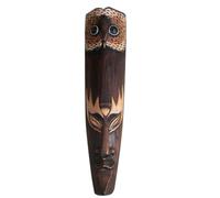 Solid Wood Mask for Wall Decoration African Bar Ktv Restaurant Hanging Thai Woodcut A