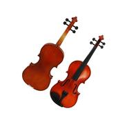Solid Wood Matte Violin 4/4 3/4 1/2 1/4 1/8 1/10 1/16 Spruce Top Ebony Fingerboard For Adults(1/10)
