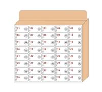 Solid Wood Mobile Phone Storage Cabinet with 12 24 36 48 60 Slots Wall Mounted for School Office and Exam Rooms Brown (Size: 40)