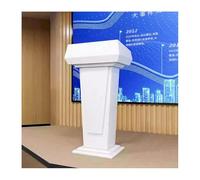 Solid Wood Modern Lectern Podium Stand - Multi Function Pulpit for Classroom, Stable Structure, Portable, Easy to Install