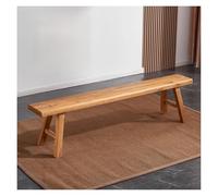 Solid Wood Narrow Bench, Vintage American Country Style Foyer Bed End Bench, Natural Indoor Multi-use Home Decor (62.9x10.2x17.7in/160x26x45cm)