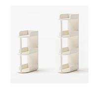 Solid Wood Narrow Bookshelf, Multi-Layer Book Storage for Living Room, Creative Floor Bookcase, Small Space Solution