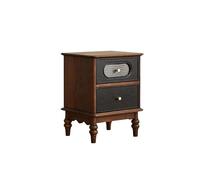 Solid Wood Nightstand Retro Sle Ele Bedside Table for Bedroom & Living Room Spacious Sto Design Classic Charm Home Decor tial