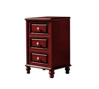 Solid Wood Nightstand - Small Bedside Table with 3 Drawers, Stylish Sideboard Chest for Bedroom Storage, Modern Night Stand for Home Décor