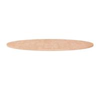 Vidaxl Round Table Top Dark Brown Ã?90X1.5 Cm Treated Solid Wood Oak, Brown