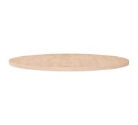 Table Top Dark Brown Ø 90 x 2.5 cm Solid Oak Wood