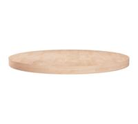 Vidaxl Round Table Top Ã?60X4 Cm Untreated Solid Wood Oak, Brown
