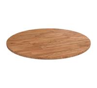 Solid Wood Oak Round Table Top Untreated Table Top Multi Colours/Sizes vidaXL