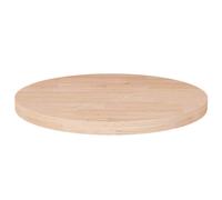 Solid Wood Oak Round Table Top Untreated Table Top Multi Colours/Sizes vidaXL