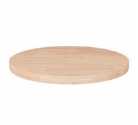Vidaxl Round Table Top 40X2,5 Cm Untreated Solid Wood Oak