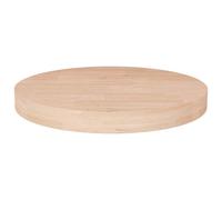 Solid Wood Oak Round Table Top Untreated Table Top Multi Colours/Sizes vidaXL