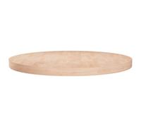 vidaXL Table Top Light Brown Ø 60 x 4 cm Solid Oak Wood