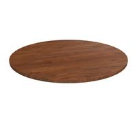 Vidaxl Round Table Top Dark Brown 60X1.5 Cm Treated Solid Wood Oak