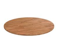 (dark brown, 50 x 1.5 cm) vidaXL Solid Wood Oak Round Table Top Untreated Table Top Multi Colours/Sizes