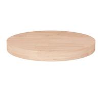 (natural, 40 x 4 cm) vidaXL Solid Wood Oak Round Table Top Untreated Table Top Multi Colours/Sizes