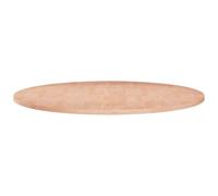 Vidaxl Round Table Top Dark Brown Ã?80X1.5 Cm Treated Solid Wood Oak, Brown