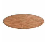 Solid Wood Oak Round Table Top Untreated Table Top Multi Colours/Sizes vidaXL