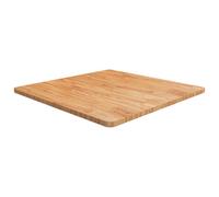 (Dark brown, 80 x 80 x 2.5 cm (L x W x T)) vidaXL Solid Wood Oak Square Table Top Desktop Multi Colours Brown Multi Sizes