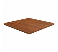 vidaXL Square Table Top Dark Brown 50x50x1.5cm Treated Solid Wood Oak