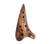 Solid Wood Ocarina 12 Holes Ocarinas Instruments Ocarina Flute Professional Musical Instruments Offers Accessories (Color : AC Acacia mangium)
