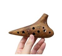 Solid Wood Ocarina 12 Holes Ocarinas Instruments Ocarina Flute Professional Musical Instruments Offers Accessories (Color : SC heavy bamboo)
