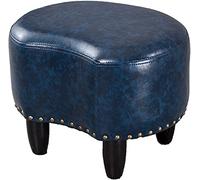 Solid Wood Ottoman Footstool High Load Bearing Footrest for Living Room Bedroom Porch - Versatile Changing Shoe Seat 40cm x 32cm x 30cm Stylish Comfort